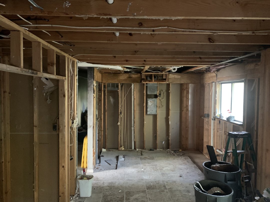 Kirkwood Construction's Kitchen Fire Restoration - During: Demolition of affected areas