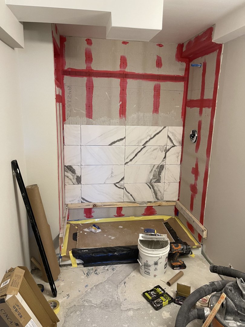 Kirkwood Construction's Basement Bathroom Addition - Before view